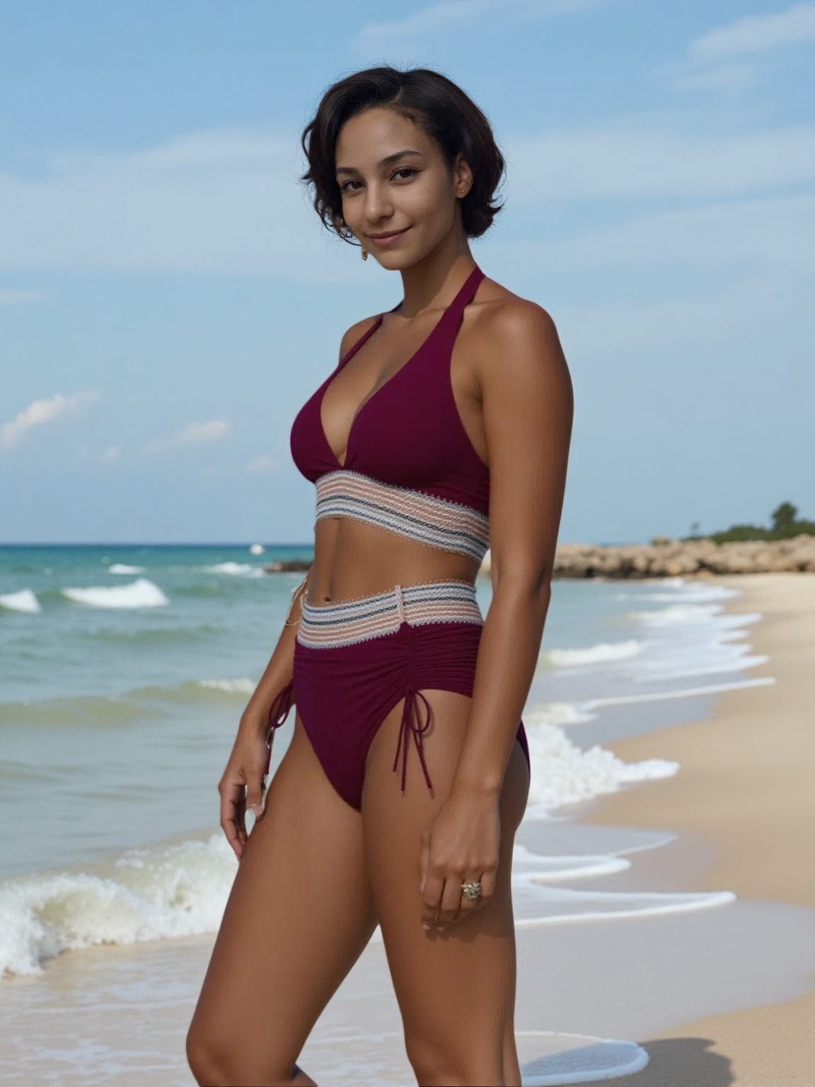 Maillot de bain sculptant – Style et maintien garanti