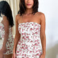 Charms Dress - White Rose Flower