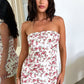 Charms Dress - White Rose Flower